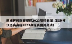 欧洲杯预选赛赛程2023赛程表图（欧洲杯预选赛赛程2023赛程表图片高清）