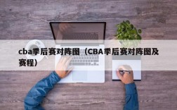 cba季后赛对阵图（CBA季后赛对阵图及赛程）