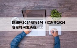 欧洲杯2024赛程1/4（欧洲杯2024赛程时间表决赛）