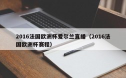 2016法国欧洲杯爱尔兰直播（2016法国欧洲杯赛程）